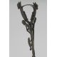 Canne africaine en bronze poignée triangle arrondie  96 cm. Années 1950